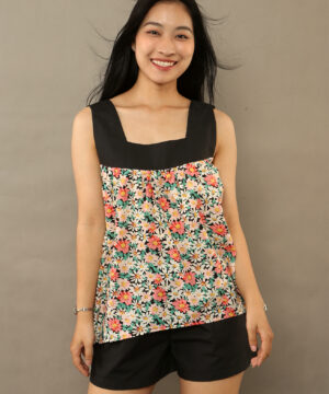 Bộ hai dây cổ vuông hoa cúc